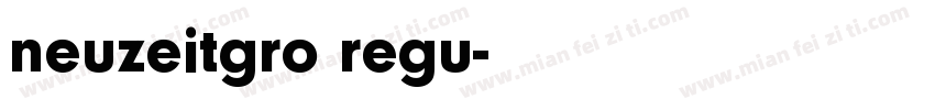 neuzeitgro regu字体转换